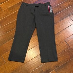 Charcoal Straight Leg Pants by Investments